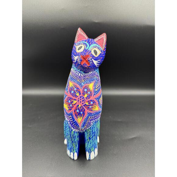 Other - Mexican Oaxaca Folk Art Wood Carved Painted Animal Igor Garcia Alebrije Felidae
